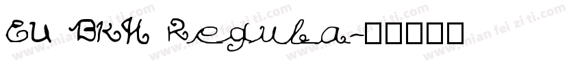 EU BKH Regula字体转换
